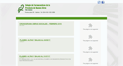 Desktop Screenshot of colegiofarmaquilmes.com.ar